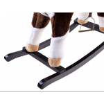 Hojdací koník Pony interaktívny 74 cm - tmavo-hnedý